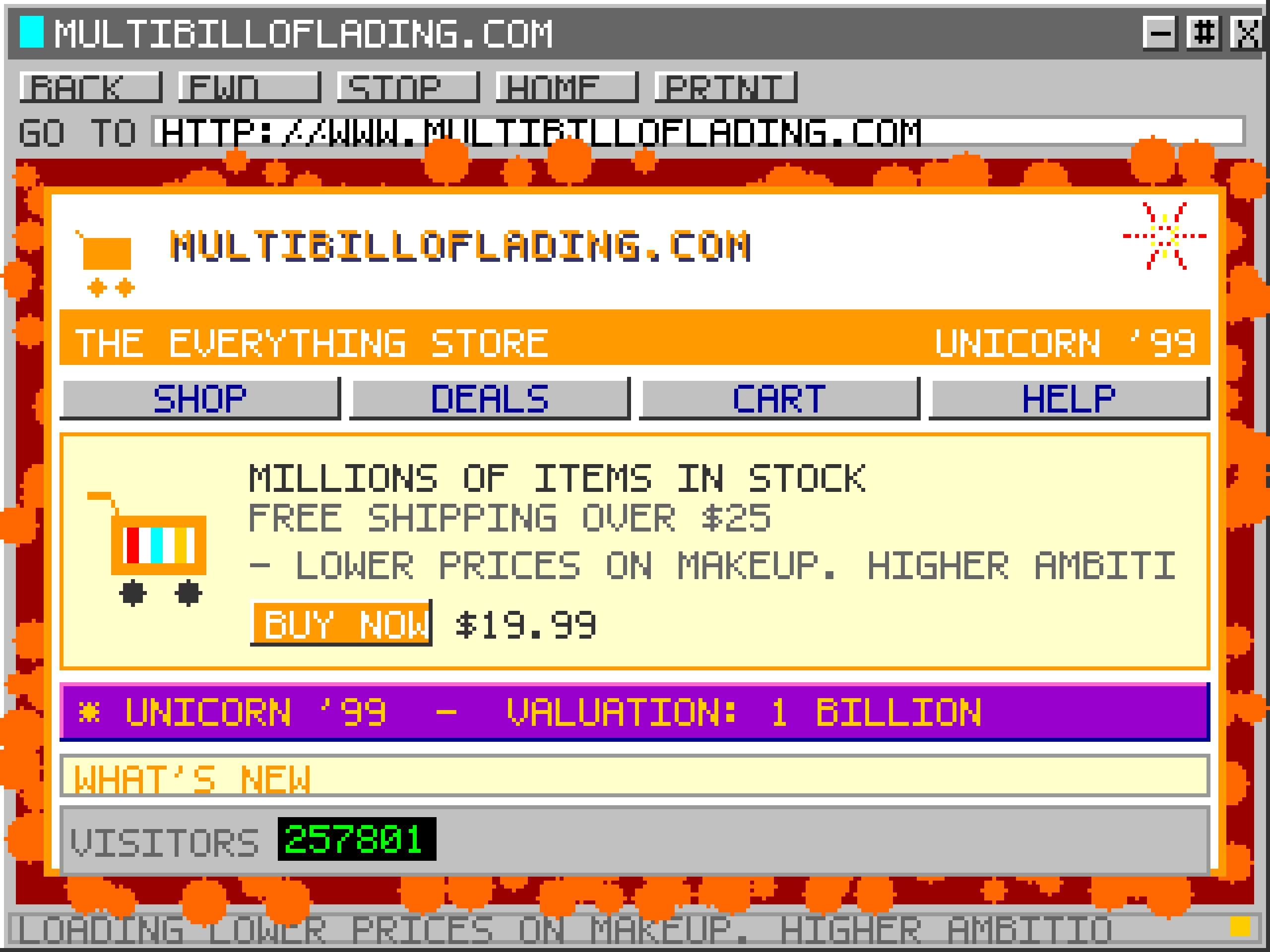 MultiBilloflading.com, pre-crash